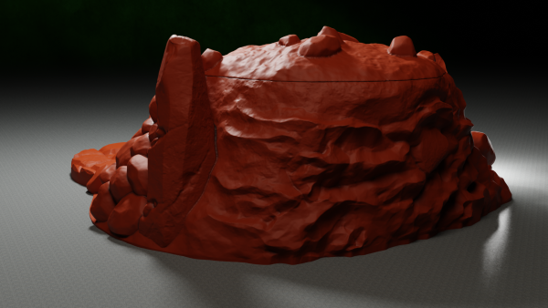 Burial mound - 3D printed